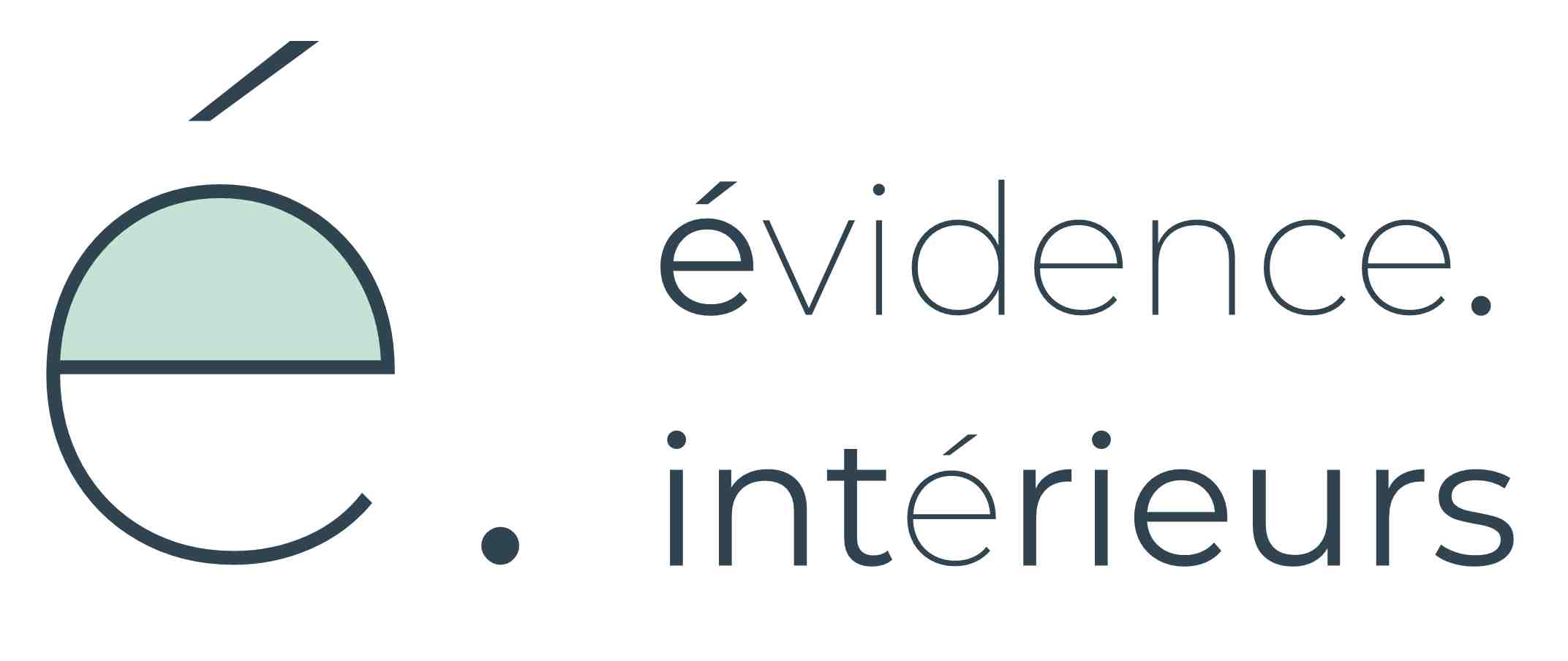 Logo évidence intérieurs – Architecture Intérieure & Maîtrise d’Œuvre d'Aménagement