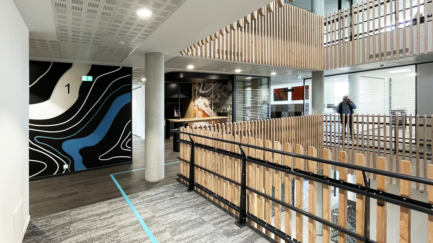 Locaux de bureaux aménagés par Evidence pour Geofit